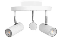 Globen Lighting Hubble Takspotlight 3L 25cm Vit/Krom* Runda Takspotlights|Takspot Med 3 Lampor