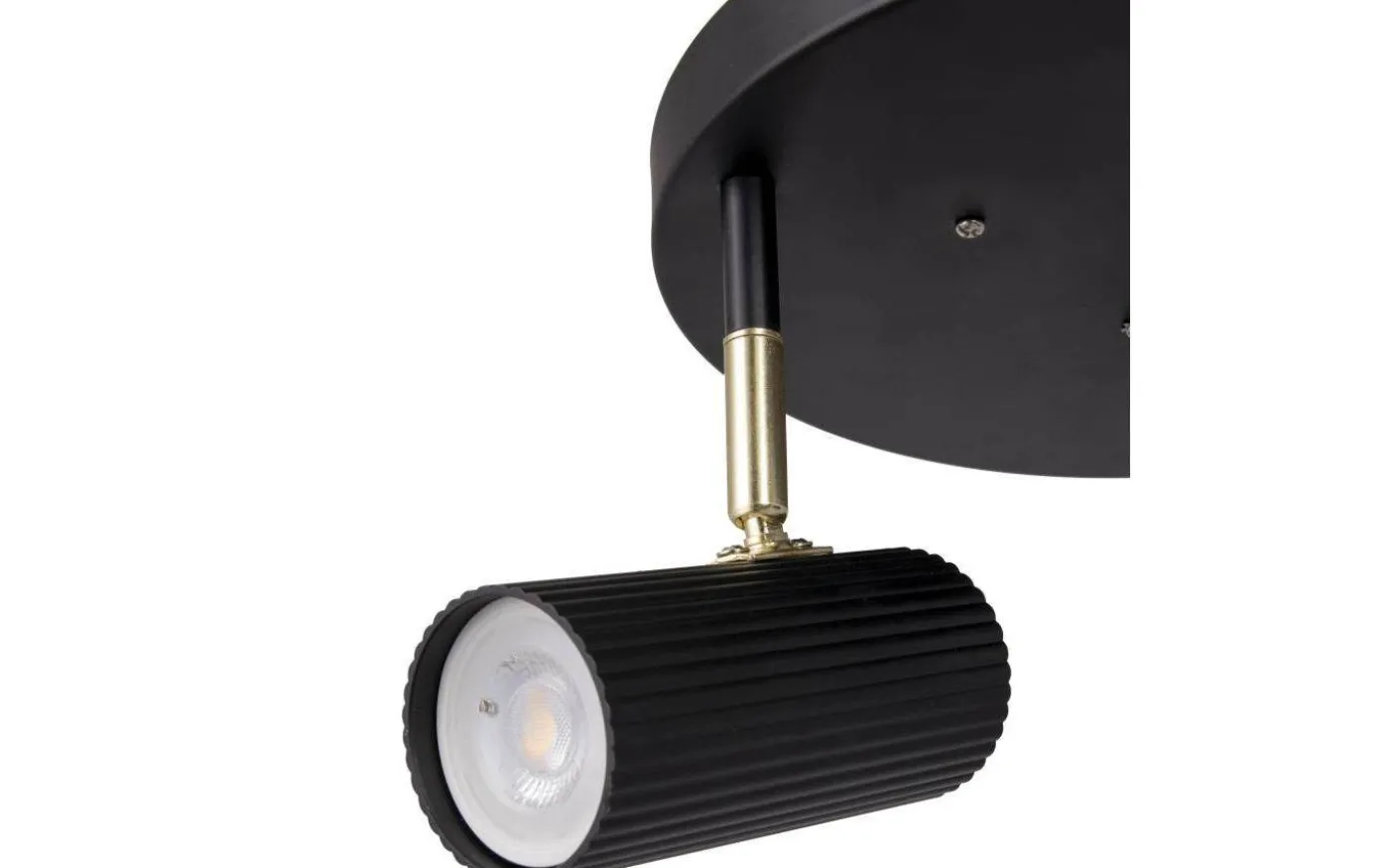 Hubble Takspotlight 3L 25cm Svart/Mässing