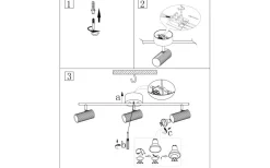 Globen Lighting Hubble Takspotlight 3L 80cm Svart* Avlånga Takspotlights|Takspot Med 3 Lampor