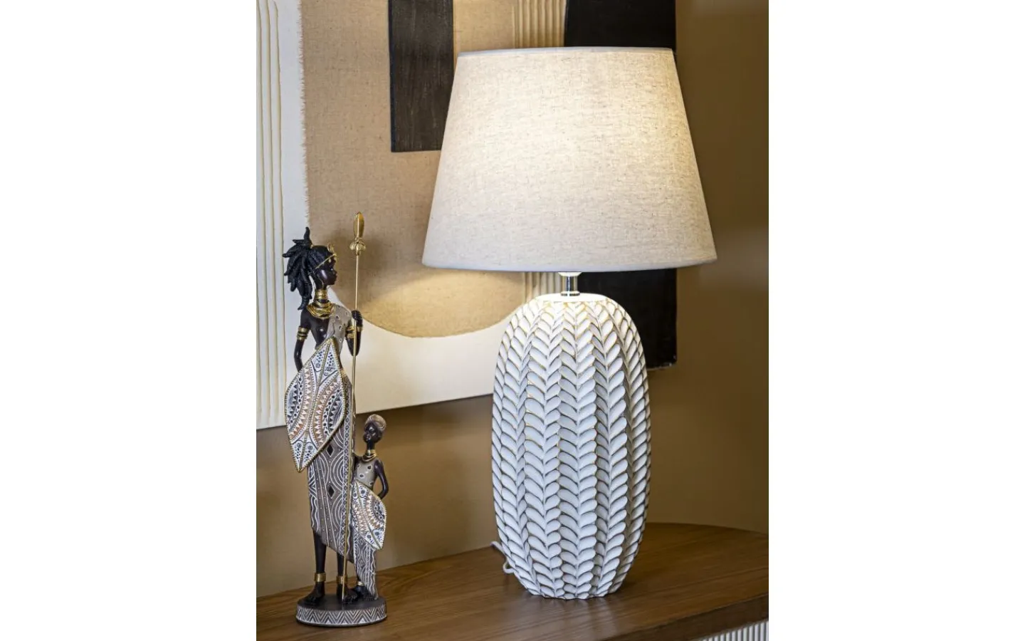 Bordslampor<Mauro Ferretti Hybrid Bordslampa 65cm Vit