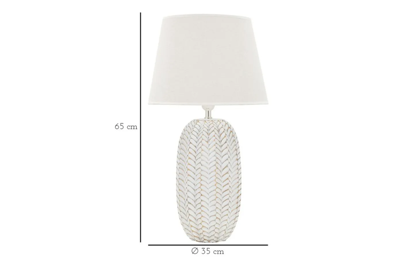 Bordslampor<Mauro Ferretti Hybrid Bordslampa 65cm Vit