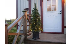 Konstgranar Med Led|Julpynt Utomhus<Star Trading Hytte Konstgran LED 120cm IP44