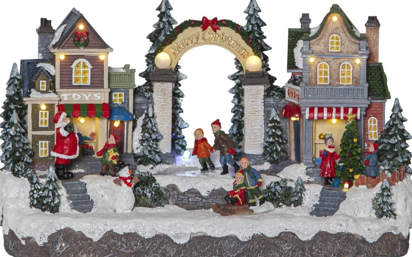 Iceville Julby Batteridriven med Timer