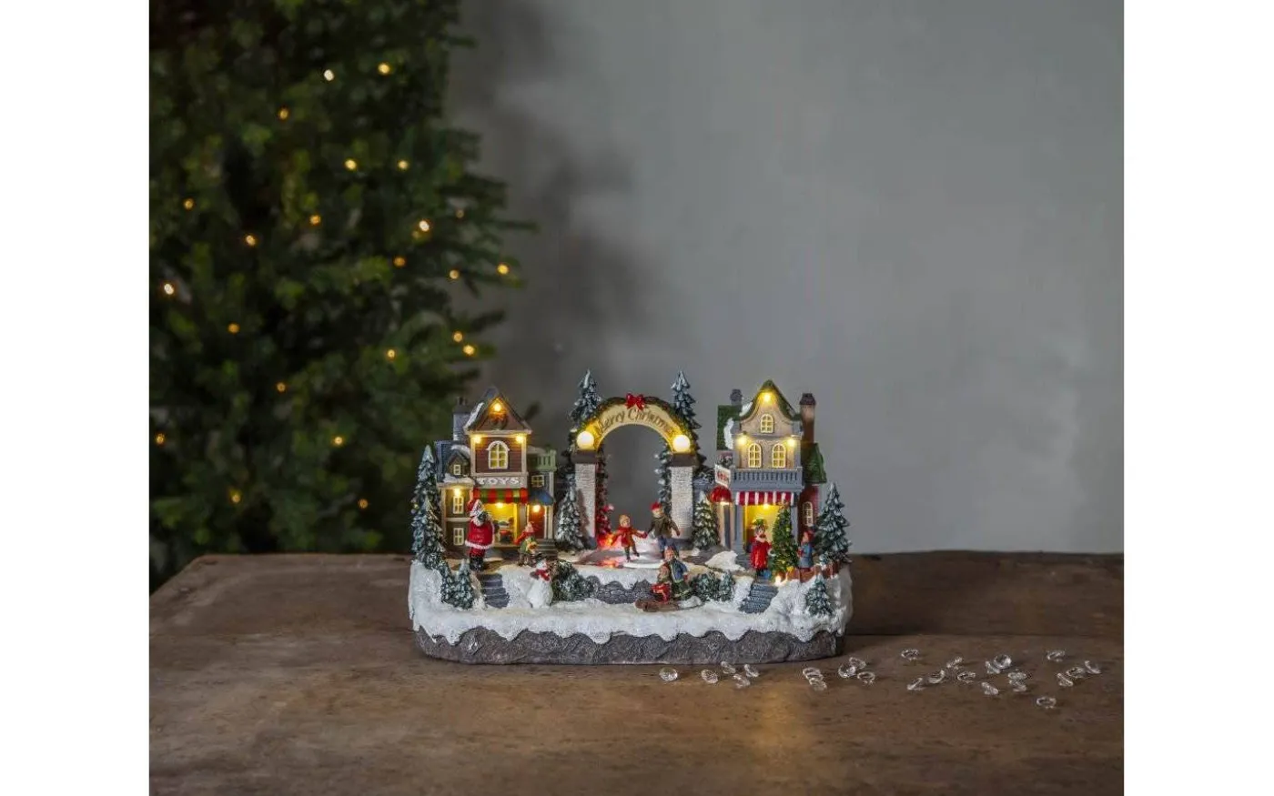 Iceville Julby Batteridriven med Timer