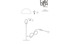 Globen Lighting Icon Bordslampa 36cm Borstad Mässing* Skrivbordslampor|Bordslampor