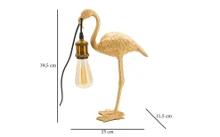 Bordslampor<Mauro Ferretti Icona Bordslampa Flamingo 39,5cm Guld