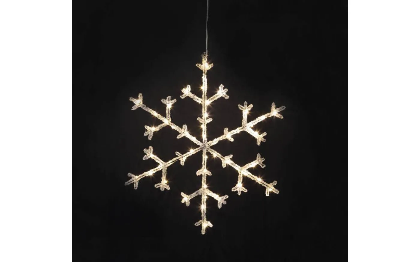 Icy Hängande Dekoration Snöflinga 40cm