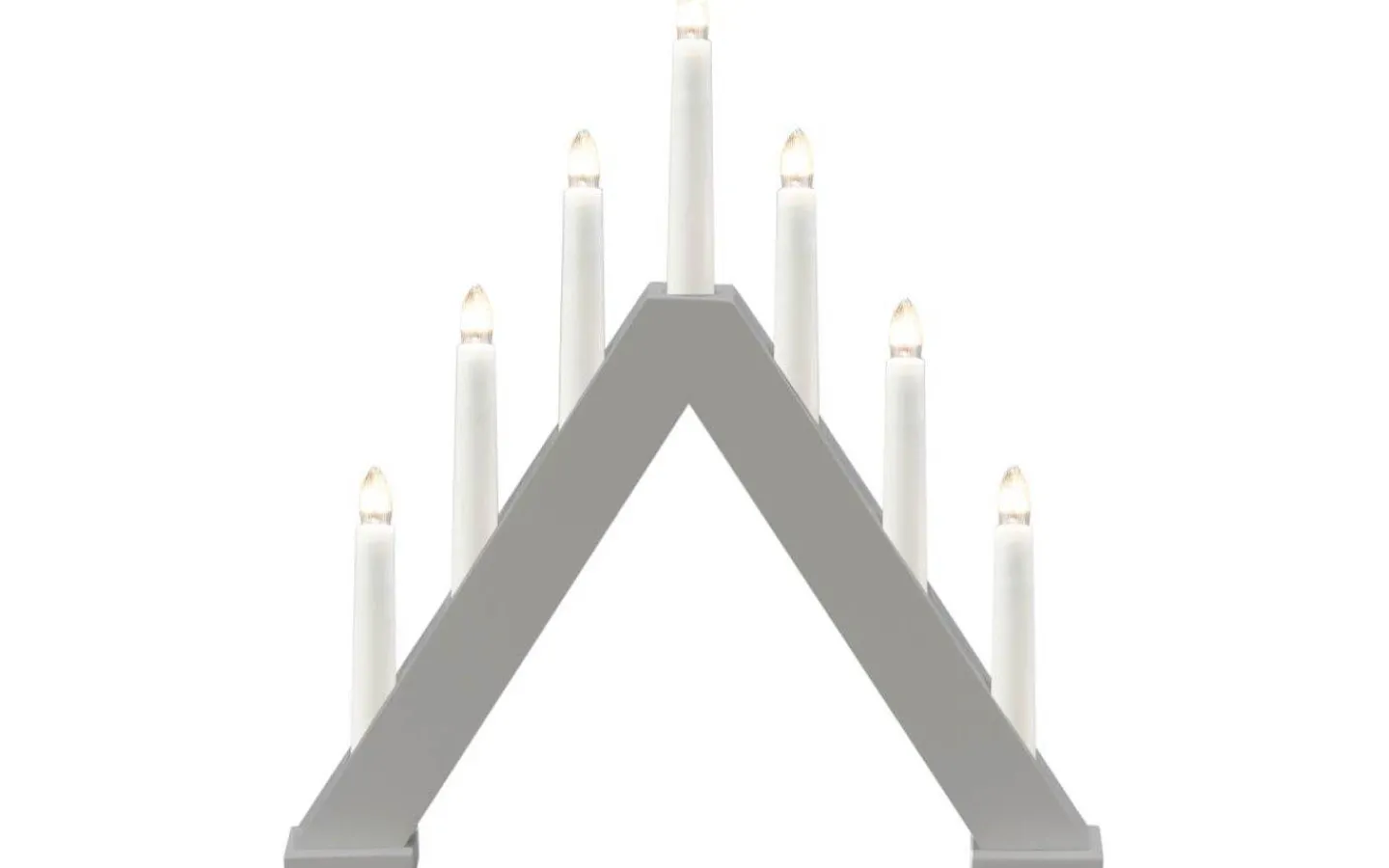 Visa Alla Adventsljusstakar|Adventsljusstakar 31-60 Cm<Konstsmide Ida Adventsljusstake 7L Grå 34cm