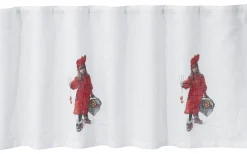 Gardinkappor|Inredning Jul<Svanefors Idun Gardinkappa Röd 50x250cm