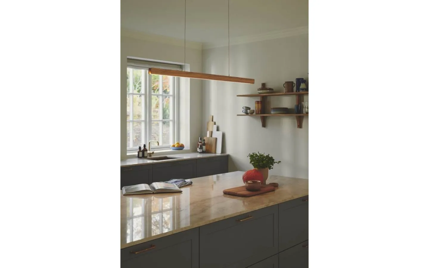 Avlånga Taklampor<Nordlux Ilgas Taklampa 115cm LED 3000K 42W Natur