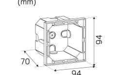 Hidealite Indicate Multi Inf. Vägglampa 3000K 2W Antracit IP65* Infälld Murbelysning