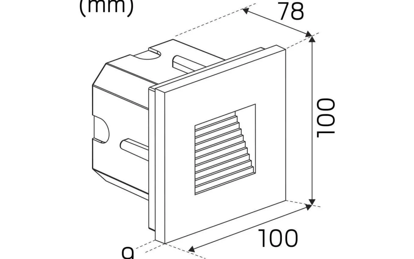 Infälld Murbelysning<Hidealite Indicate Multi Inf. Vägglampa 3000K 2W Vit IP65