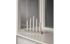 Visa Alla Adventsljusstakar|Adventsljusstakar 0-30 Cm<Star Trading Inez Adventsljusstake 24cm Beige
