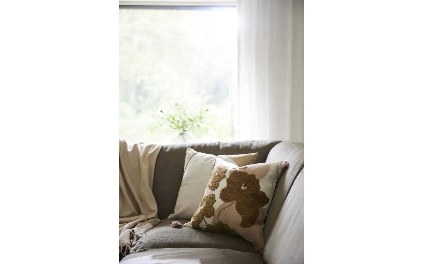 Inger Kuddfodral Gul 45x45cm