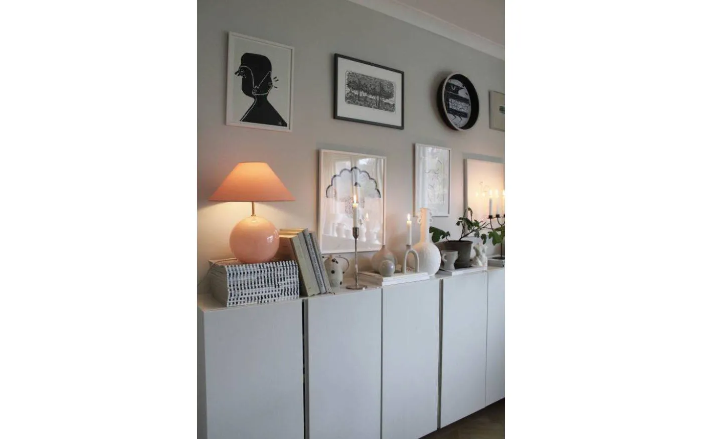 Iris Bordslampa 39cm Blush