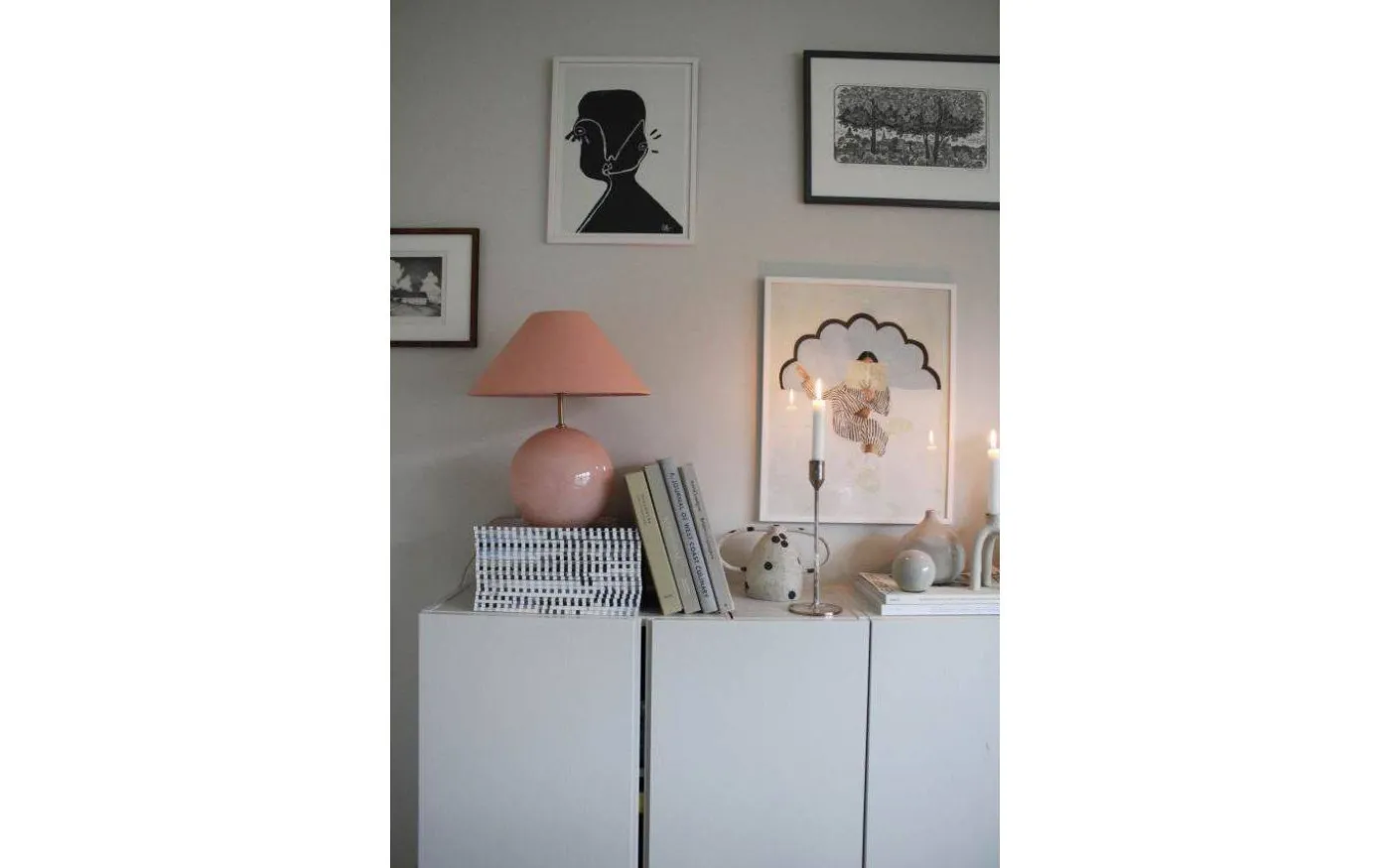 Iris Bordslampa 39cm Blush
