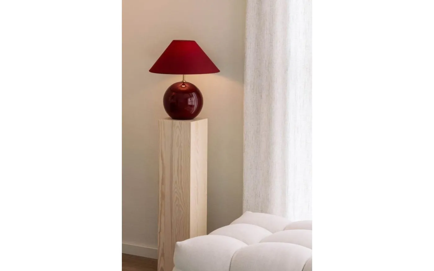 Iris Bordslampa 39cm Burgundy