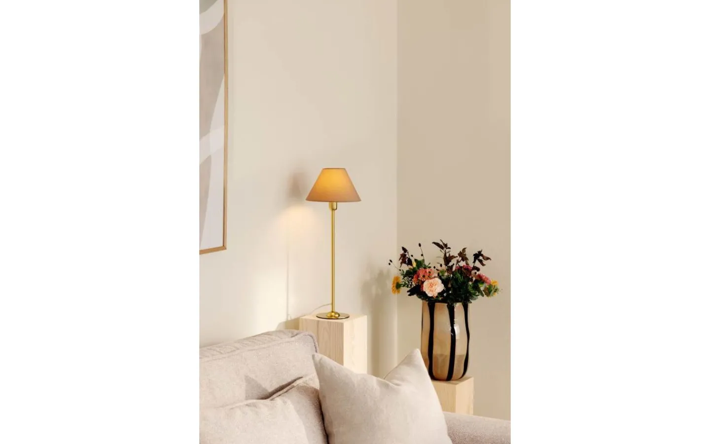 Lampfötter<Globen Lighting Iris Lampfot 45cm Borstad Mässing