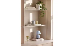 Uppladdningsbara Lampor Inomhus|Bordslampor<Globen Lighting Iris Portabel Bordslampa 23cm Duvblå