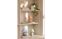 Uppladdningsbara Lampor Inomhus|Bordslampor<Globen Lighting Iris Portabel Bordslampa 23cm Duvblå