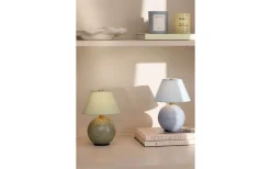 Uppladdningsbara Lampor Inomhus|Bordslampor<Globen Lighting Iris Portabel Bordslampa 23cm Duvblå