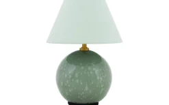 Uppladdningsbara Lampor Inomhus|Bordslampor<Globen Lighting Iris Portabel Bordslampa 23cm Grön