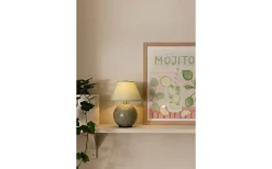 Uppladdningsbara Lampor Inomhus|Bordslampor<Globen Lighting Iris Portabel Bordslampa 23cm Grön