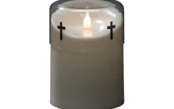 Gravljus|Gravljus<Konstsmide Irissa II Batteridrivet Gravljus 15cm Vit IP44