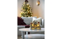 Konstsmide Isblomma Batteri/USB Roterande Jul-tivoli Trä* Julbyar Och Figurer