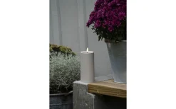 Iskrona Blockljus 15cm Matt beige IP44