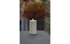 Iskrona Blockljus 12cm Matt beige IP44