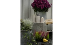 Iskrona Blockljus 10cm Matt beige IP44