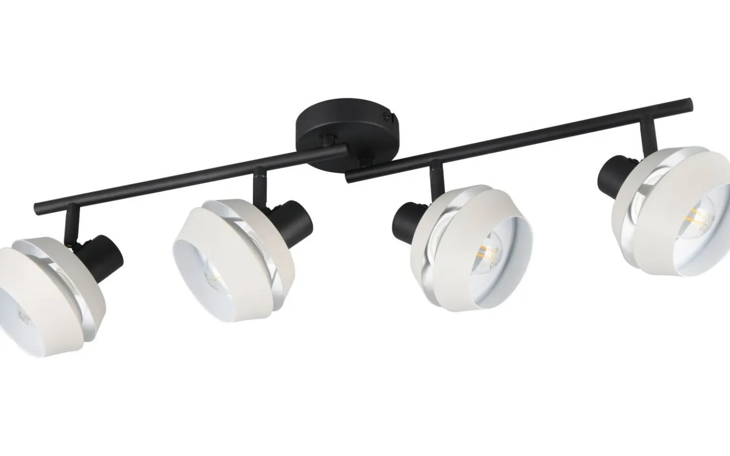 Avlånga Takspotlights|Takspot Med Minst 4 Lampor<Reality Isla Spotlight 4-delad E14 varmgrå/mattsvart