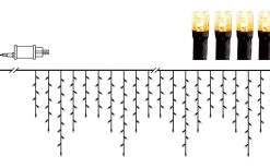 Star Trading Istappsslinga Golden Warm White 6x0,5m 240LED IP44* Ljusslingor Utomhus|Golden Warm White Ljusslingor (2000K)