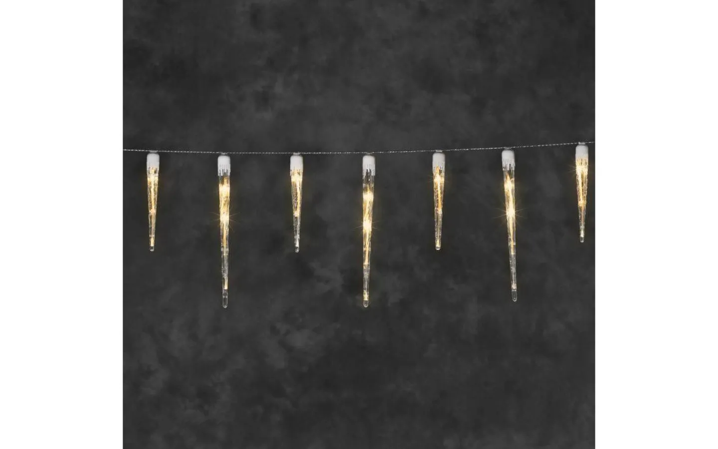 Ljusgardiner Och Istappsslingor<Konstsmide Istappsslinga 3,75m Amber IP44