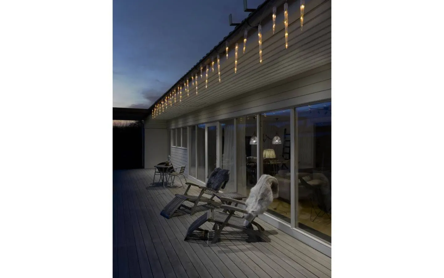 Ljusgardiner Och Istappsslingor<Konstsmide Istappsslinga 3,75m Amber IP44