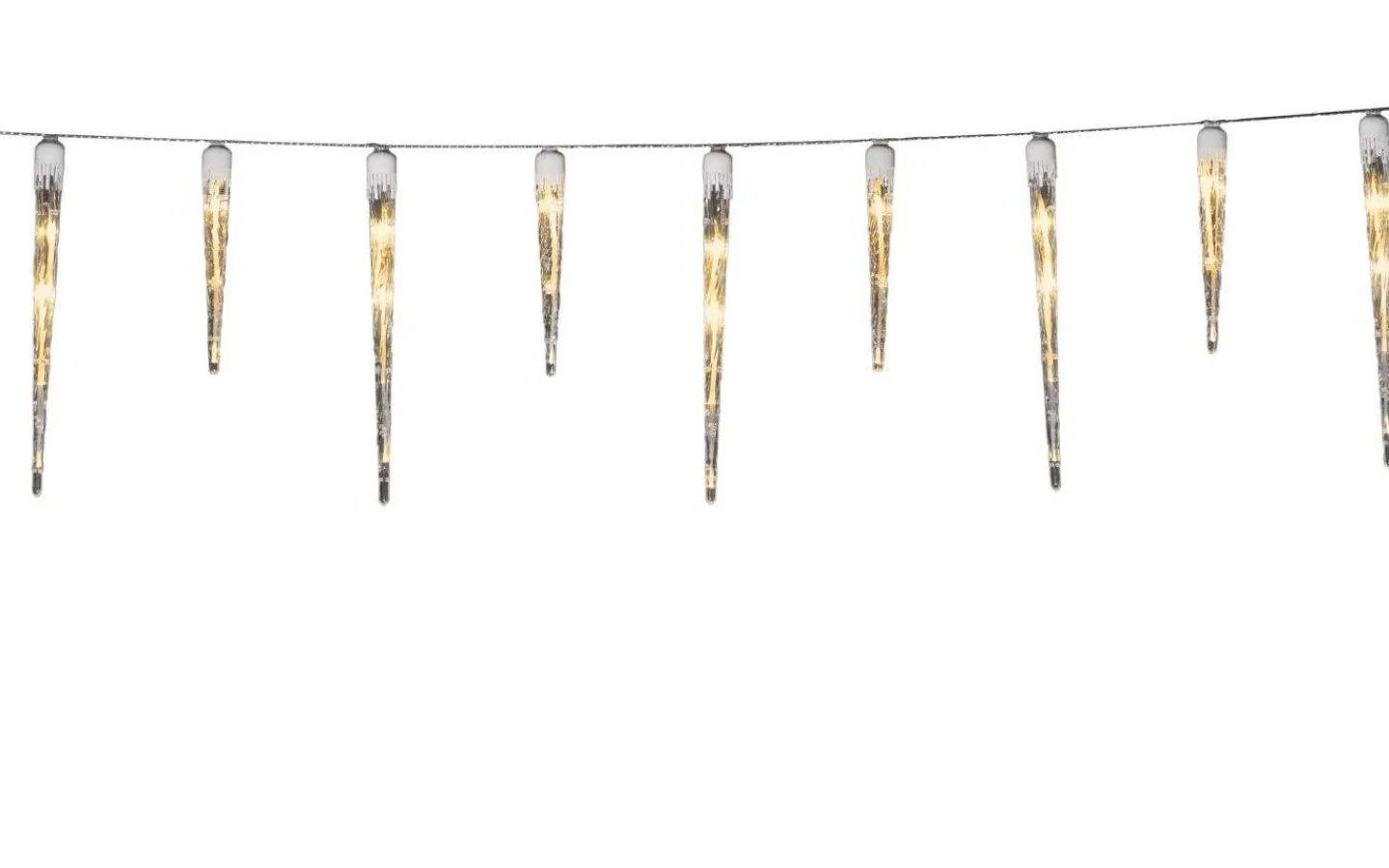 Ljusgardiner Och Istappsslingor<Konstsmide Istappsslinga 3,75m Amber IP44