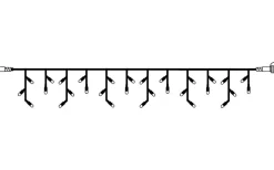 Istappsslinga System 24 EXTRA 3x0,4m Varmvit LED