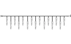 Star Trading Istappsslinga System Decor 5x0,25m Varmvit Svart Kabel* System Decor Startrading