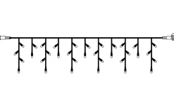 System Led Startrading<Star Trading Istappsslinga System LED 3x0,4m Varmvit Svart Kabel