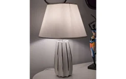 Bordslampor<Mauro Ferretti Italiano Bordslampa 45cm Vit/Silver