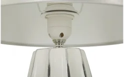 Bordslampor<Mauro Ferretti Italiano Bordslampa 45cm Vit/Silver