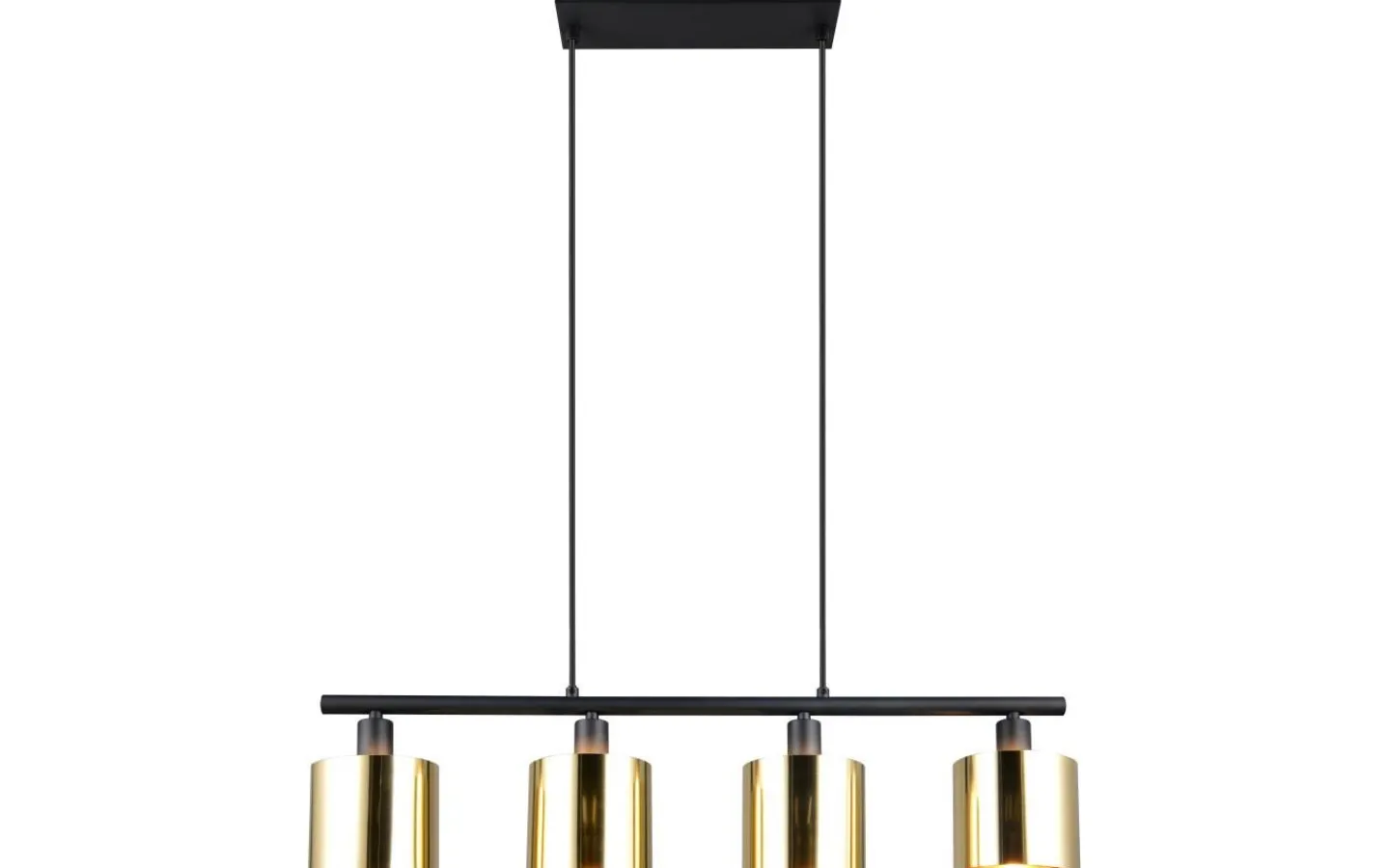 Reality Jason Takpendel 4-delad E14 matt svart/guld* Avlånga Taklampor