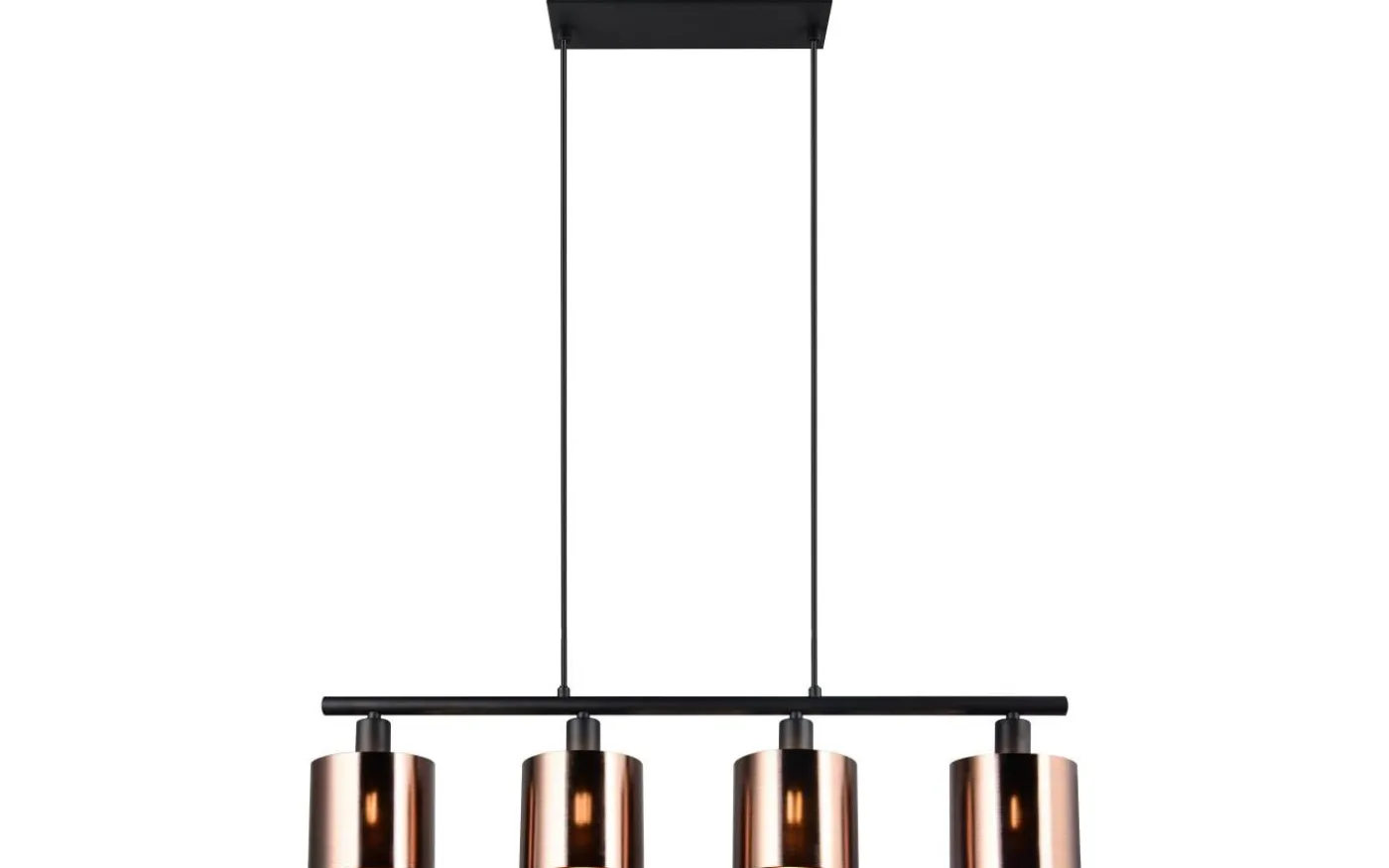 Jason Takpendel 4-delad E14 matt svart/brons