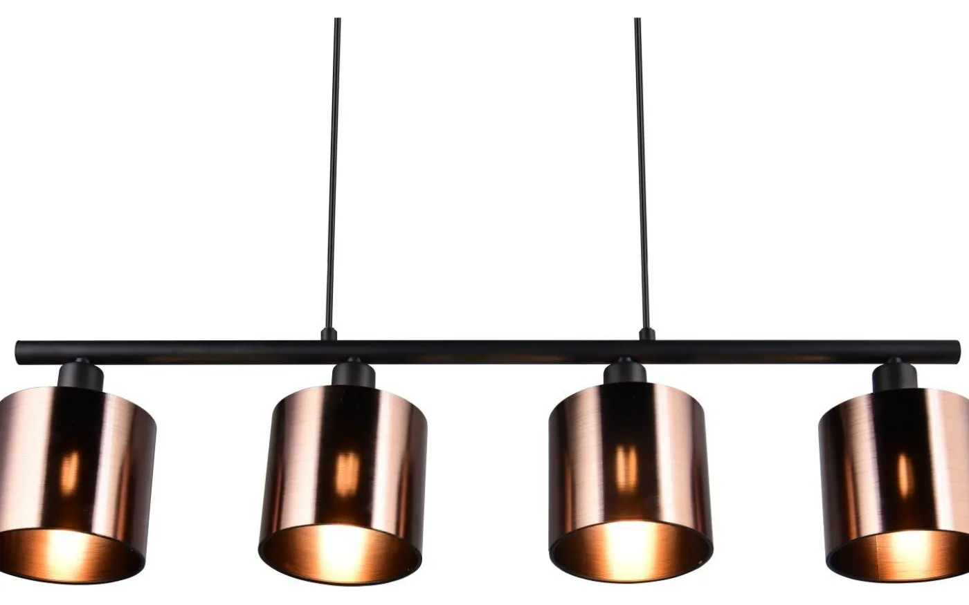 Jason Takpendel 4-delad E14 matt svart/brons