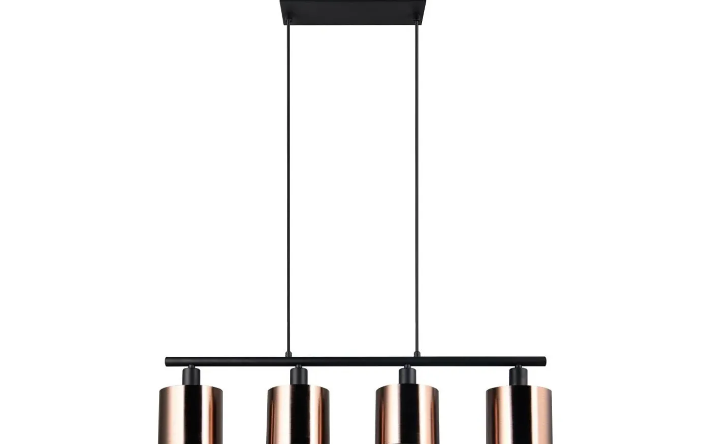 Jason Takpendel 4-delad E14 matt svart/brons