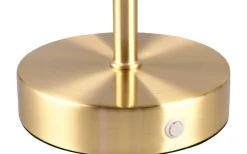 Uppladdningsbara Lampor Inomhus|Bordslampor<Reality Jeff Bordslampa LED matt mässing uppladdningsbar