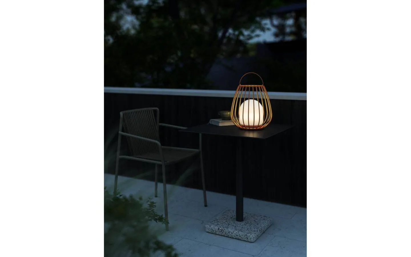 Nordlux Jim Uppladdningsbar Ljuslykta 30cm 3-Stegs DIM Orange IP54* Uppladdningsbara Lampor Utomhus|Uppladdningsbara Lampor Utomhus