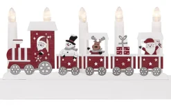 Batteridrivna Adventsljusstakar<Star Trading Jolly Jultåg Batteridriven Adventsljusstake 15cm Röd