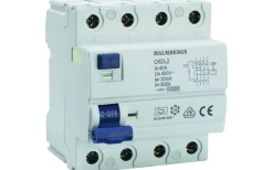 Normkomponenter<Malmbergs Jordfelsbrytare, A-typ, 40A, 4-polig, 30mA